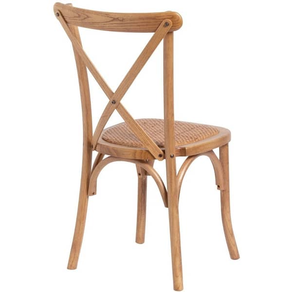 Light Oak Cross Back Dining Chair 22926 a