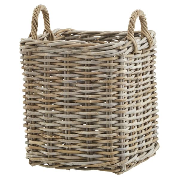 Set of 3 Kubu Rattan Square Storage Baskets 22929 d