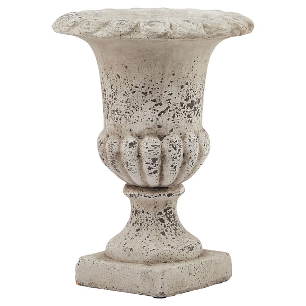 Large Fluted Stone Ceramic Urn 22984 1