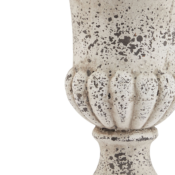 Large Fluted Stone Ceramic Urn 22985 b