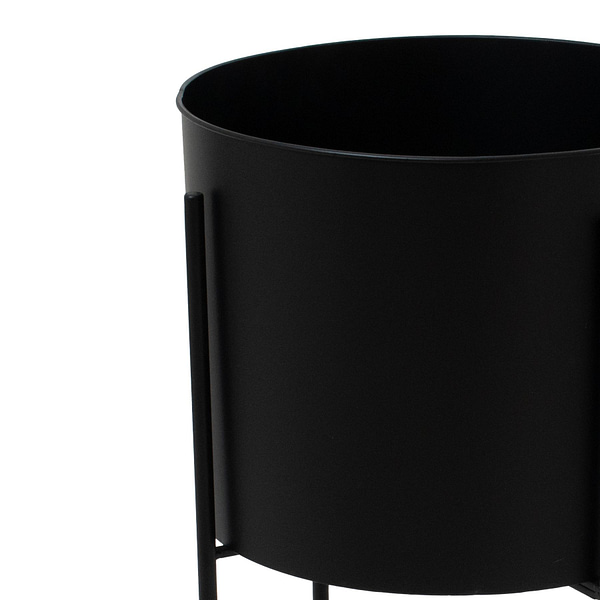 Large Matt Black Planter On Frame 23096 a