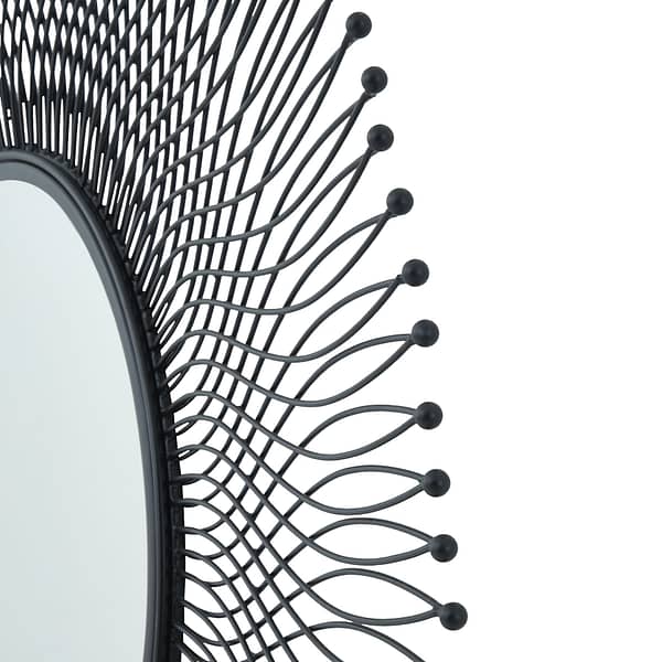 Rio Black Large Wire Mirror 23107 a