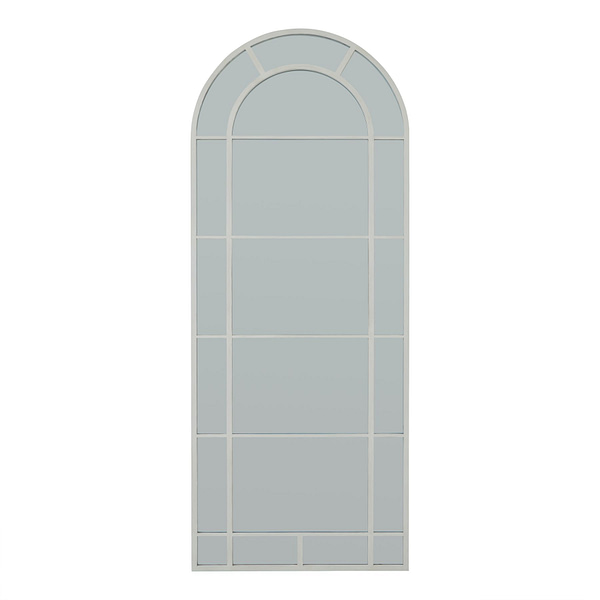 White Large Arched Window Mirror 23338