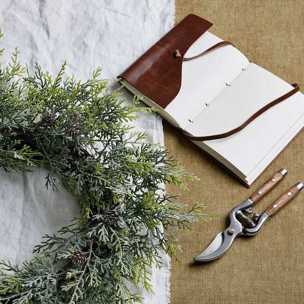 Frosted Pine And Eucalyptus Wreath 22747 d