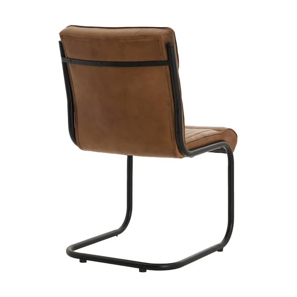 Billy Leather Dining Chair - Image 4